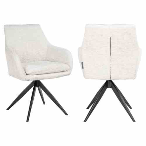 Dining chair Lisonne cream fusion swivel