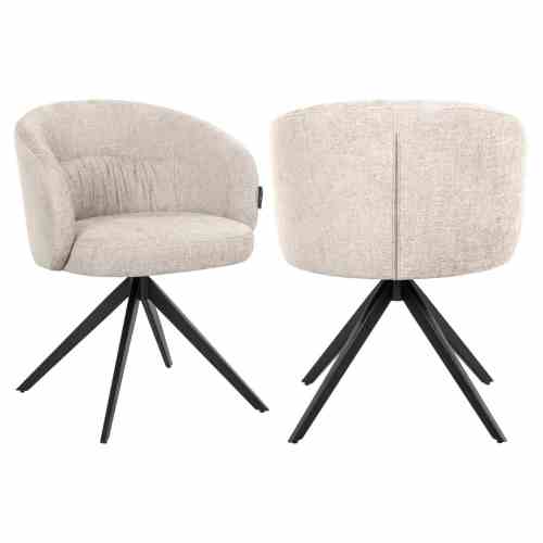 Dining chair Olivia natural miami swivel