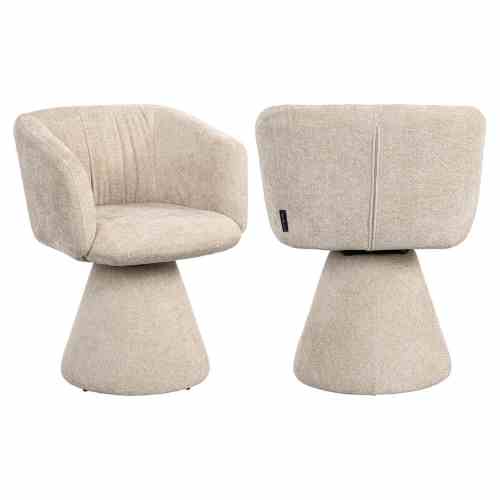 Dining chair Madeline cream unicorn swivel