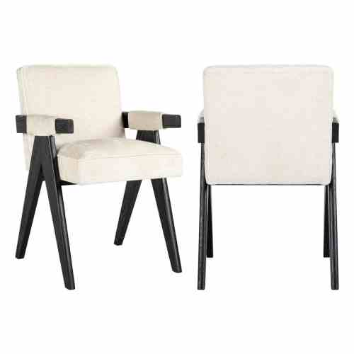 Dining chair Cooper white chenille