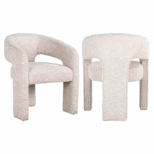 Dining chair Belle lovely cream fire retardant