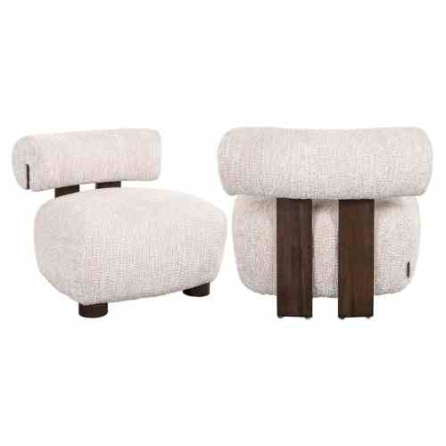 Lounge chair Arabella lovely cream