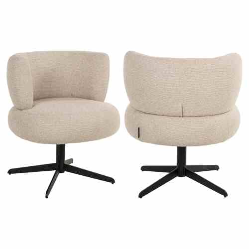 Dining chair Alexis biscotti swivel