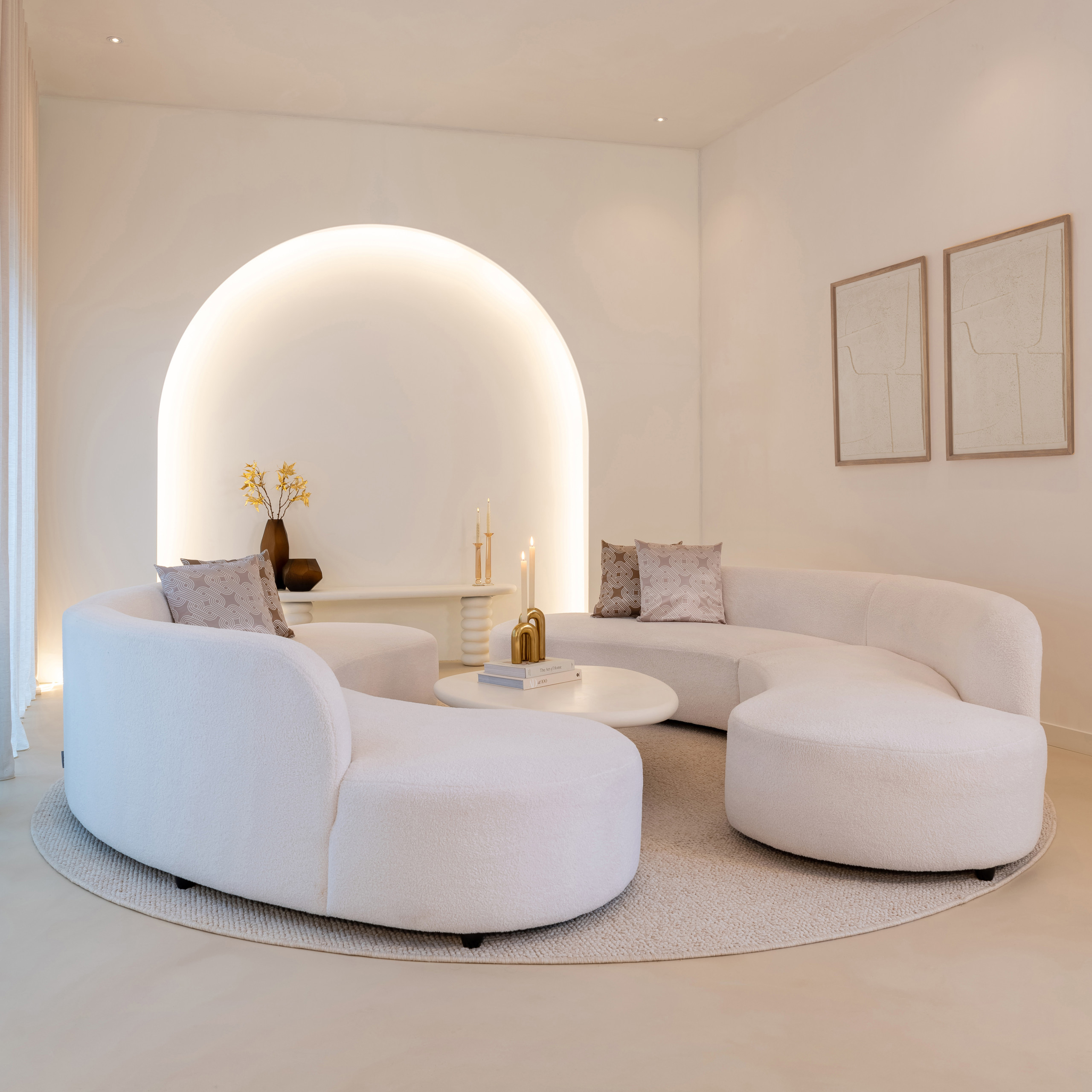 Coffee table Bloomstone white 110x90 - Bilde 5