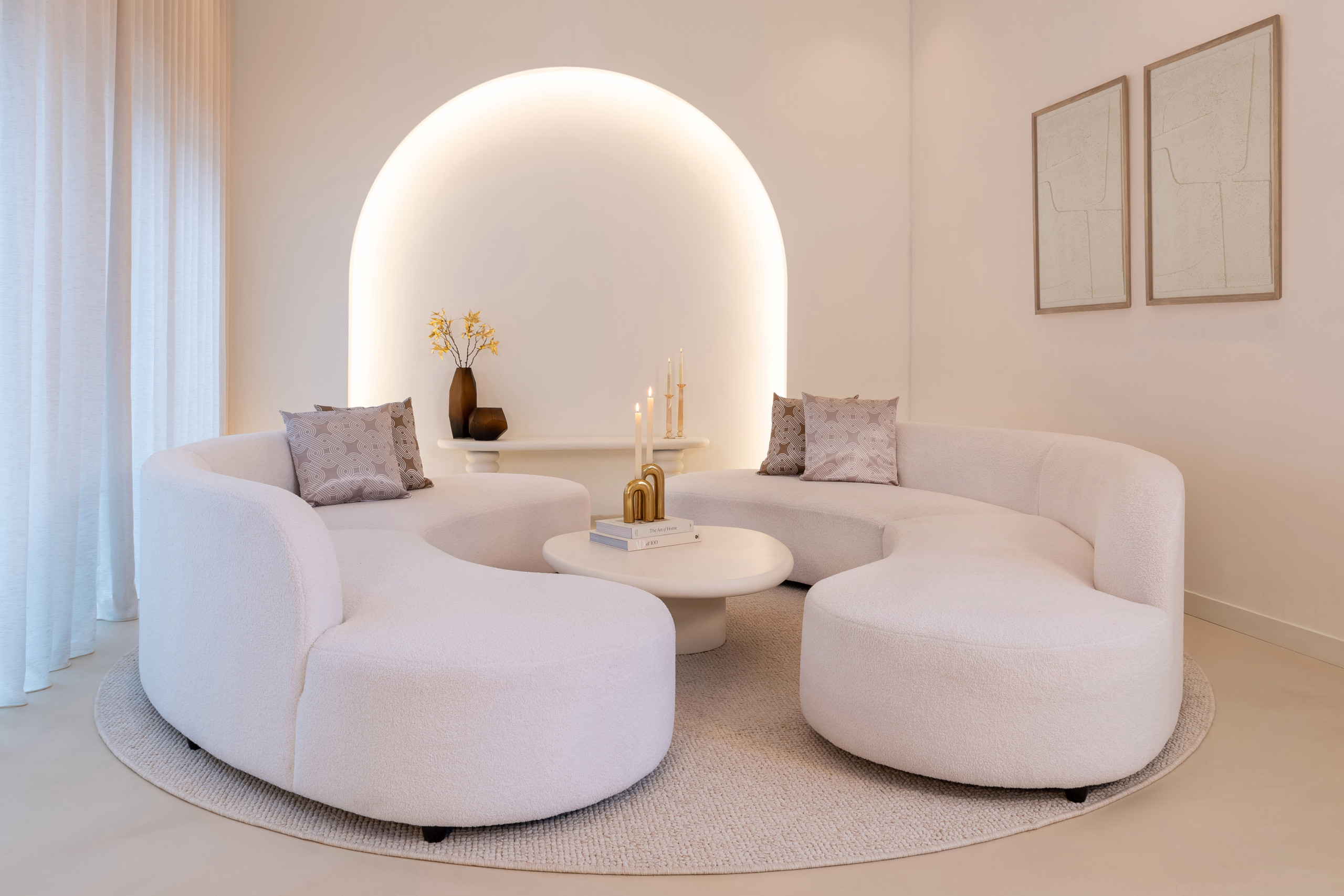 Coffee table Bloomstone white 110x90 - Bilde 6