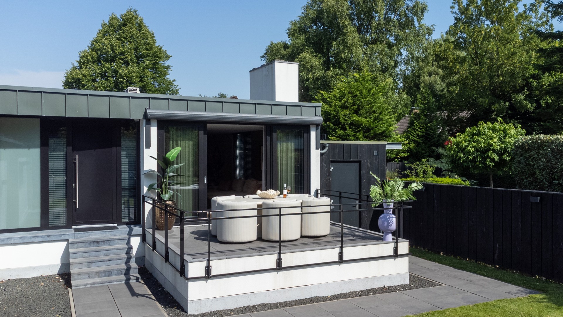 Outdoor dining chair Marlin beige swivel - Bilde 15