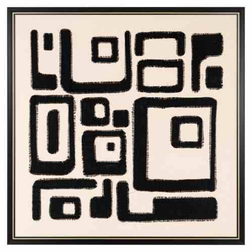 Wall art Shanita black/white