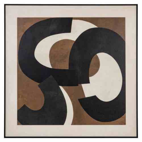 Wall art Euphoria brown right
