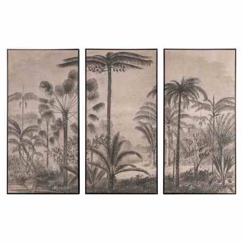 Wall art Rhapsody brown (Set of 3)