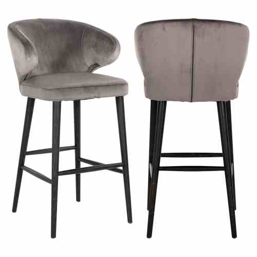 Bar stool Indigo stone velvet