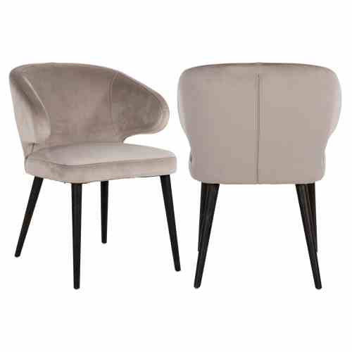 Dining chair Indigo khaki velvet