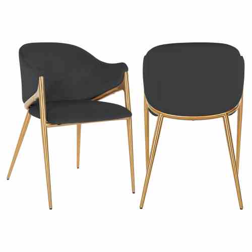 Dining chair Gwen quartz anthracite fire retardant