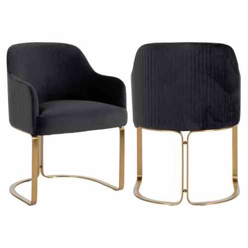 Dining chair Hadley quartz anthracite fire retardant