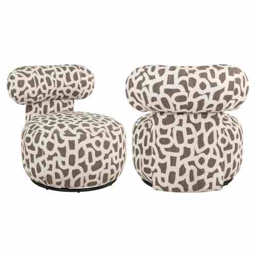 Lounge chair Kaya weave brown