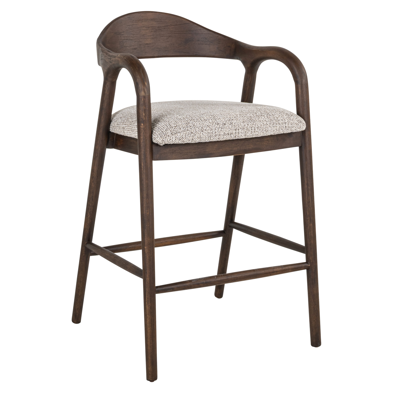 Counter stool Mihara mocca fancy fire retardant - Bilde 3