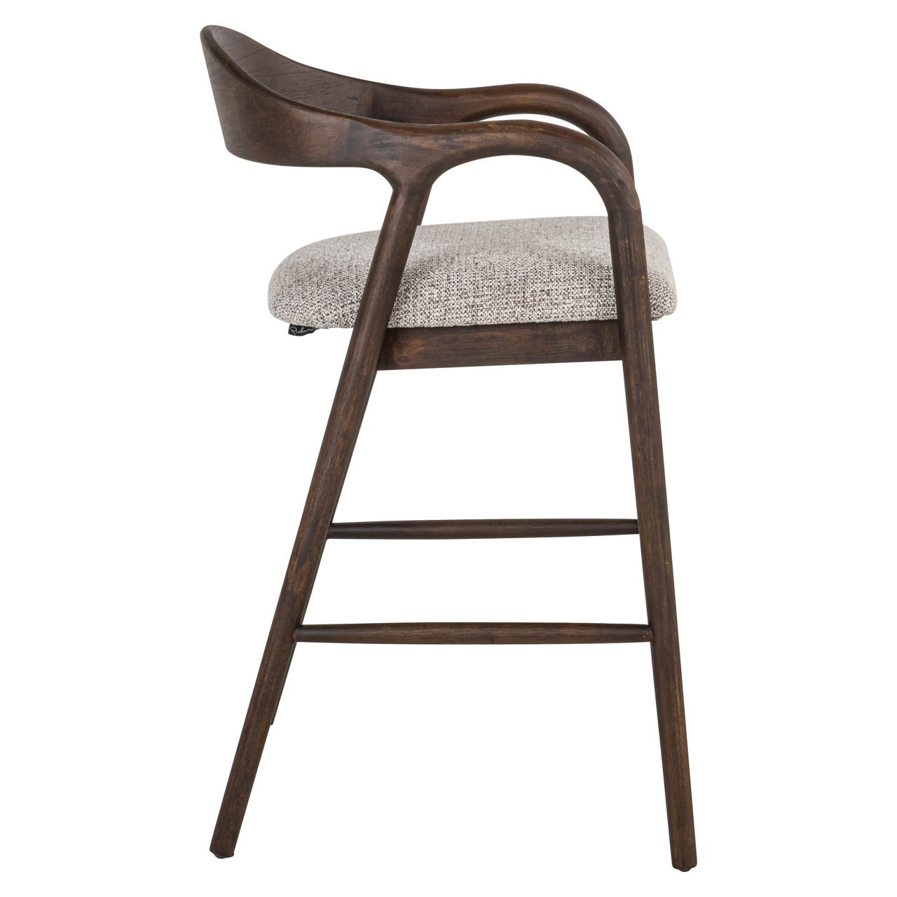 Counter stool Mihara mocca fancy fire retardant - Bilde 2