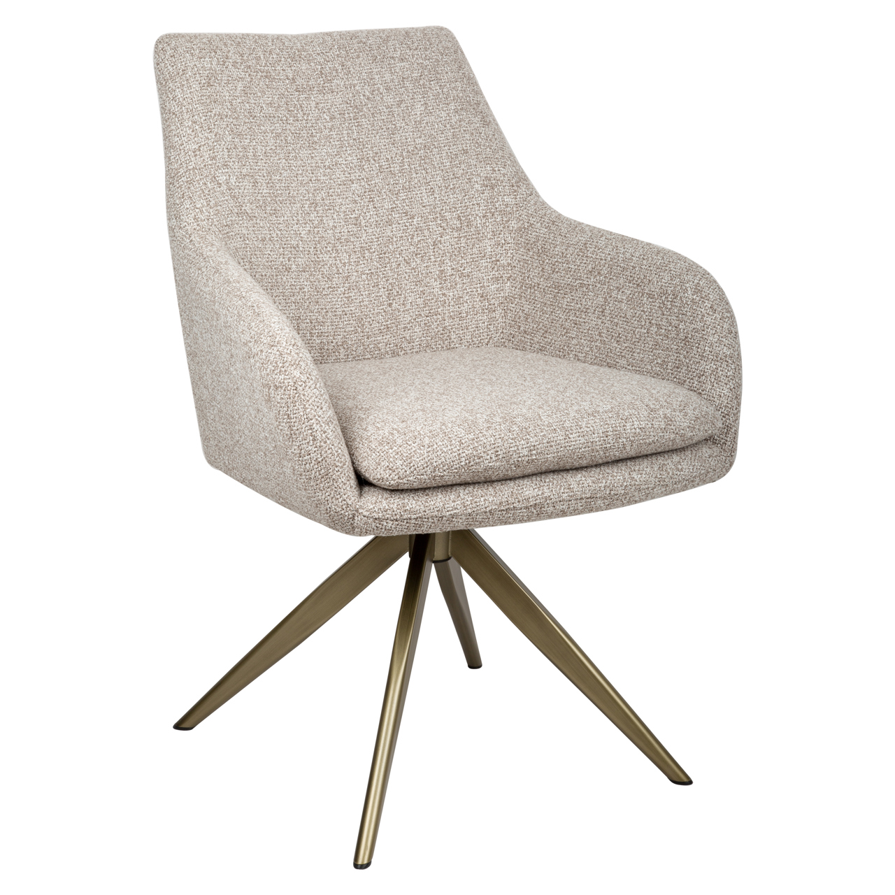 Dining chair Lisonne cayenne brown swivel fire retardant - Bilde 2