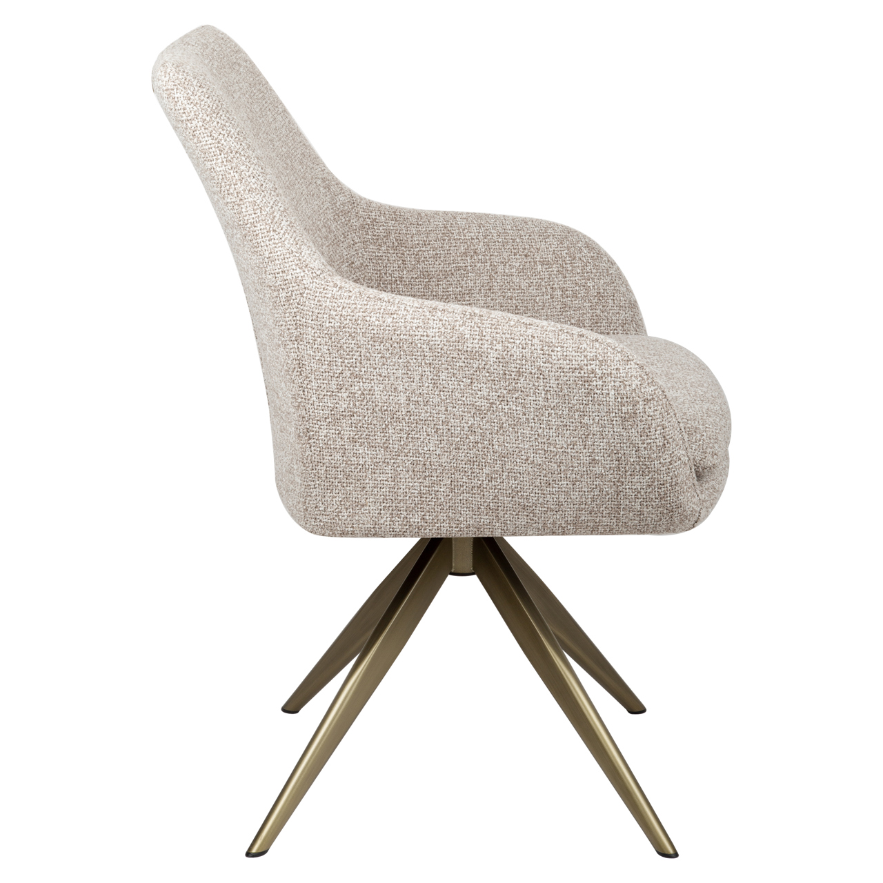 Dining chair Lisonne cayenne brown swivel fire retardant - Bilde 4