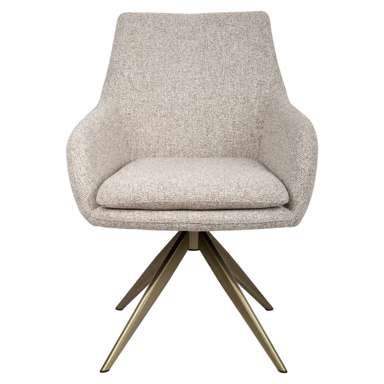 Dining chair Lisonne cayenne brown swivel fire retardant - Bilde 3