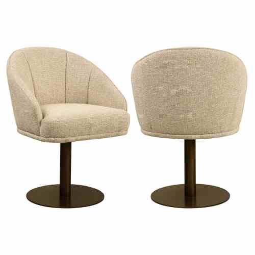 Dining chair Beverly natural fancy swivel