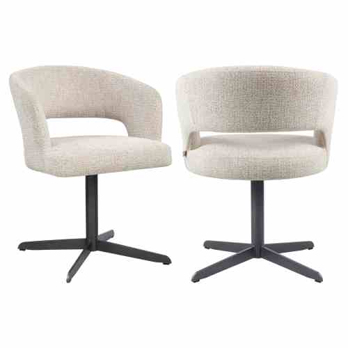 Dining chair Blanca natural fancy fire retardant