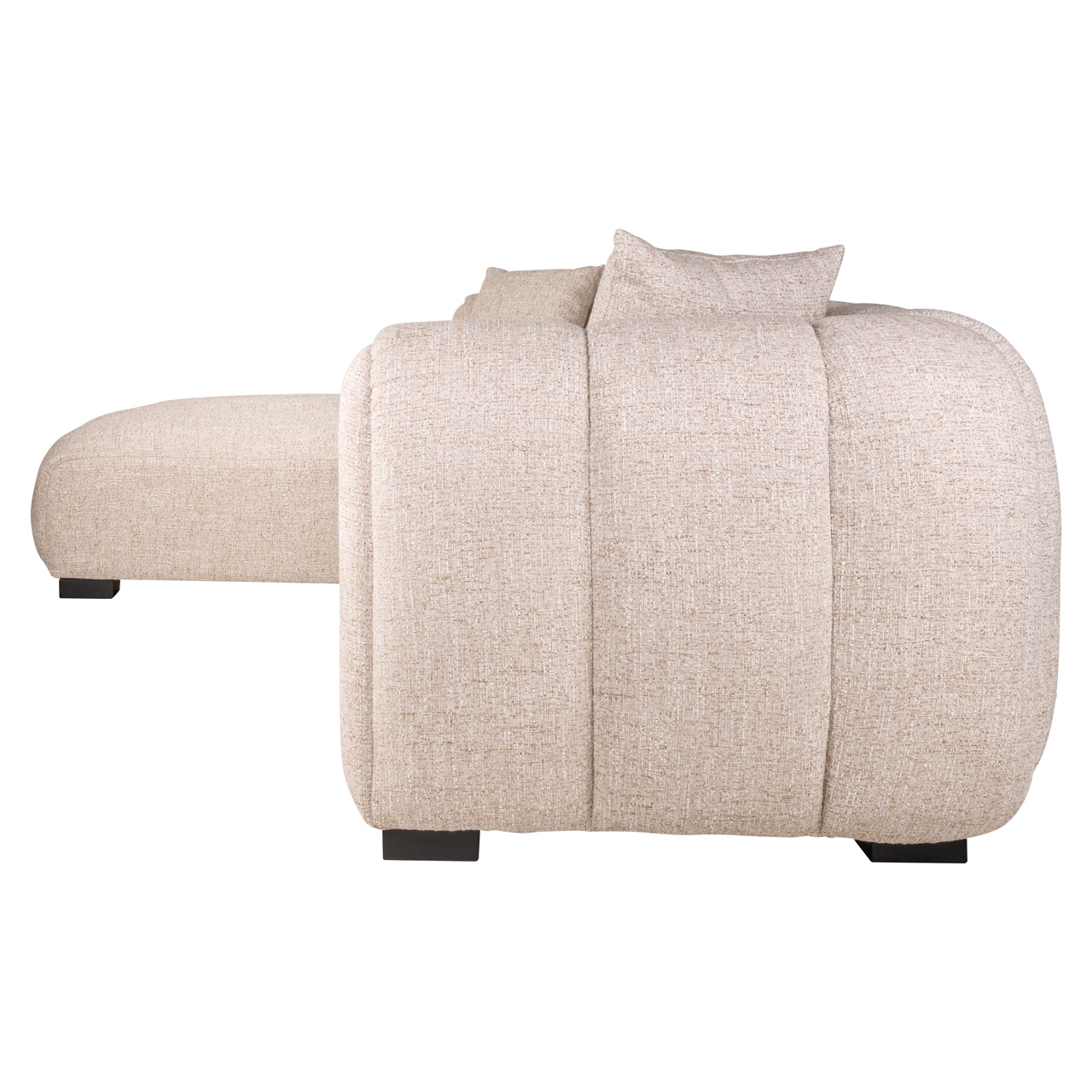 Sofa Novaro cream tweed lounge left fire retardant - Bilde 3