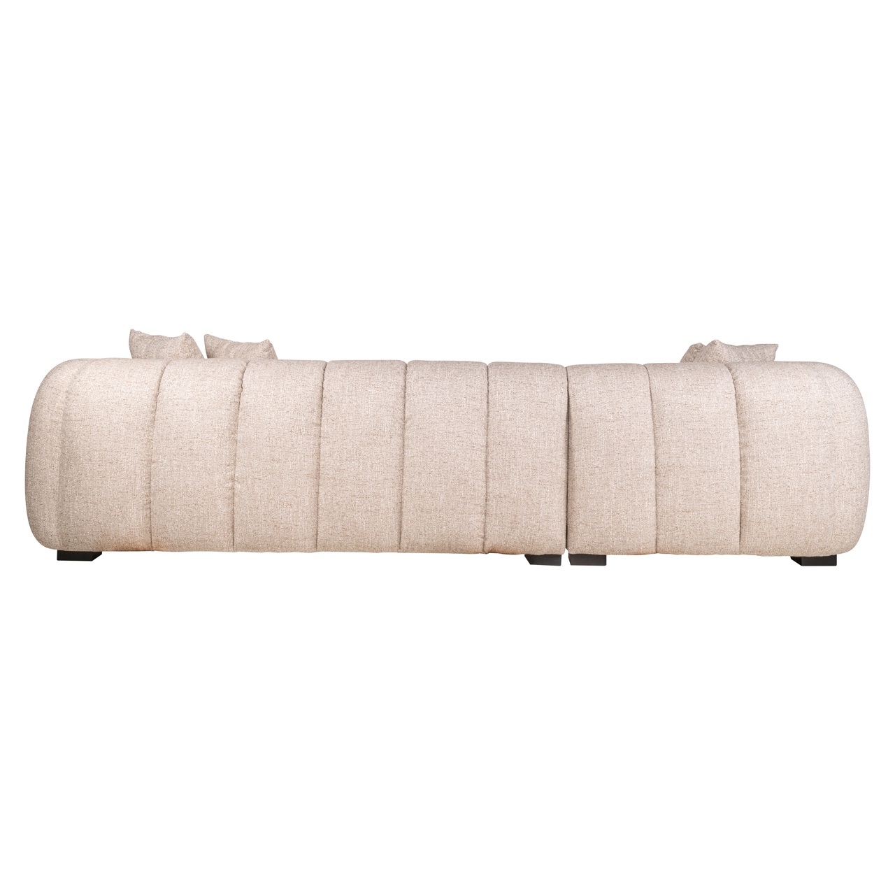 Sofa Novaro cream tweed lounge left fire retardant - Bilde 4