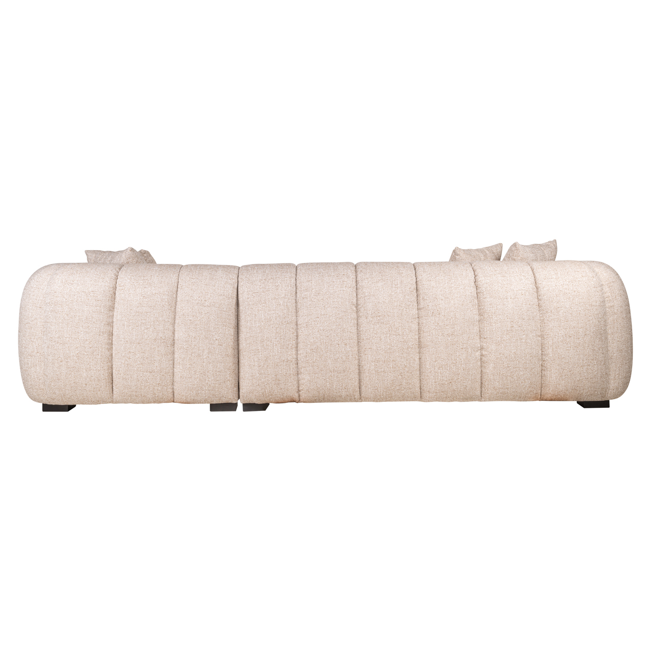Sofa Novaro cream tweed lounge right fire retardant - Bilde 4