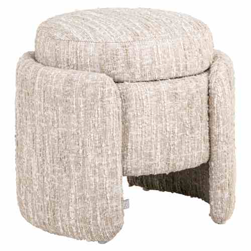 Pouffe & Footstool Cupid beige angora with storage