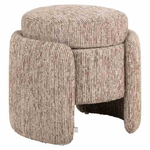 Pouffe & Footstool Cupid mocca linear with storage