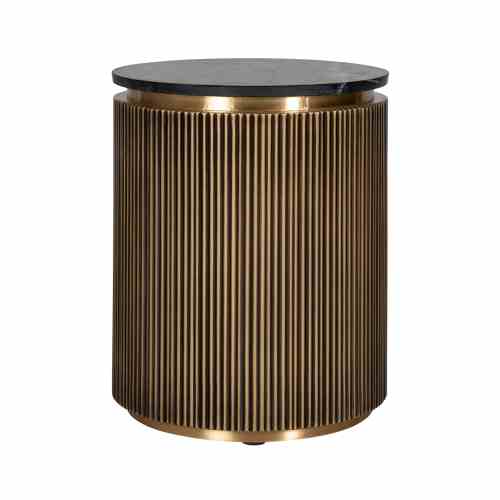 End table Ironville gold 50Ø