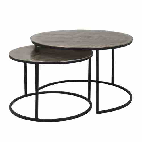 Coffee table Asher champagne gold (Set of 2)