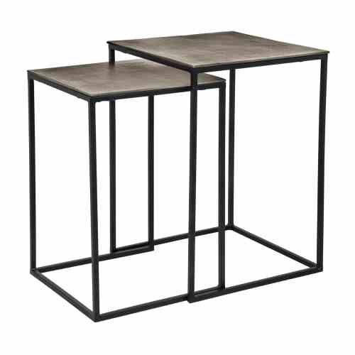 Coffee table Finn champagne gold (Set of 2)