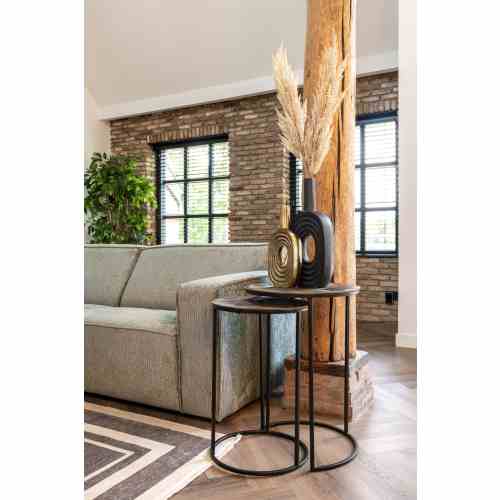 End table Tulum brushed gold (Set of 2)