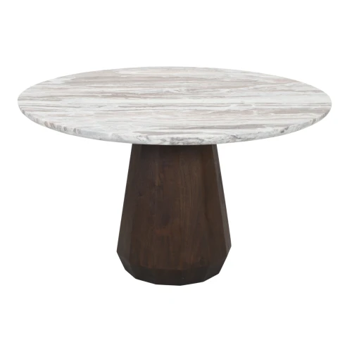 Dining table Oberoy Blush beige 130Ø