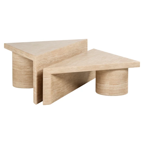 Coffee table Fictus beige (Set of 2)