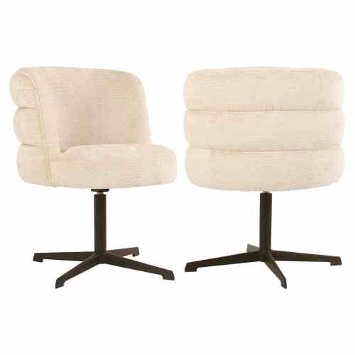 Dining chair Alexander Jones cream fusion swivel (Chadwick)