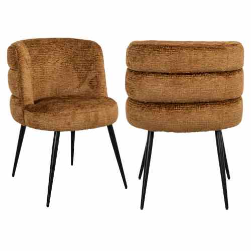 Dining chair Stella cognac fusion