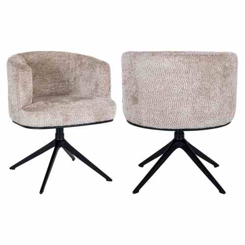 Dining chair Cheyenne lovely beige swivel